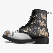 Load image into Gallery viewer, My Boys Won&#39;t Hesitate Trendy Leather Boots