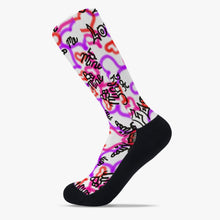 Load image into Gallery viewer, All the Right Words Reinforced Sports Socks