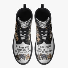 Load image into Gallery viewer, My Boys Won&#39;t Hesitate Trendy Leather Boots