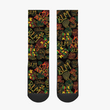 Load image into Gallery viewer, BLM BLK Reinforced Sports Socks