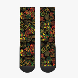 BLM BLK Reinforced Sports Socks