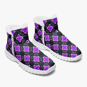 Anime Fan Fur Zipper Up Boots