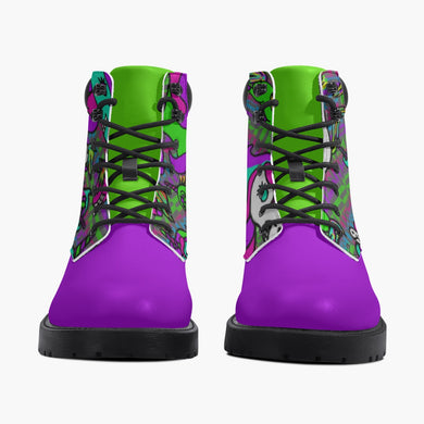 Psycho Unicorn Casual Leather Boots