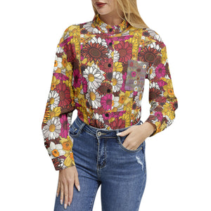 Aries Flora Long Button Up Casual Shirt