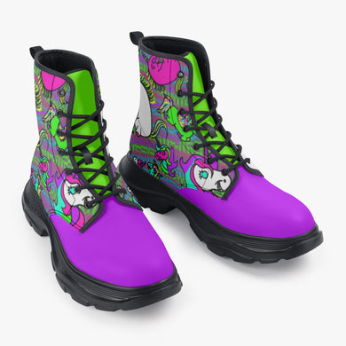 Psycho Unicorn Chunky Boots