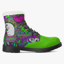 Load image into Gallery viewer, Psycho Unicorn Faux Fur Leather Boots