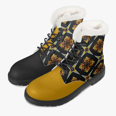 Kings Faux Fur Leather Boots