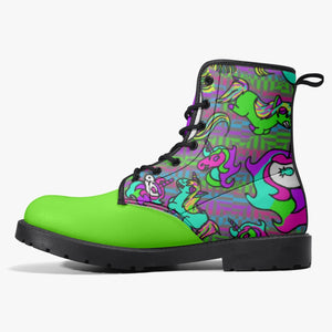 Psycho Unicorn Trendy Leather Boots