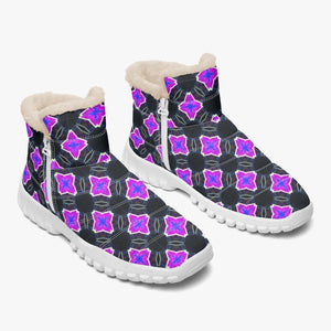 Anime Fan Fur Zipper Up Boots