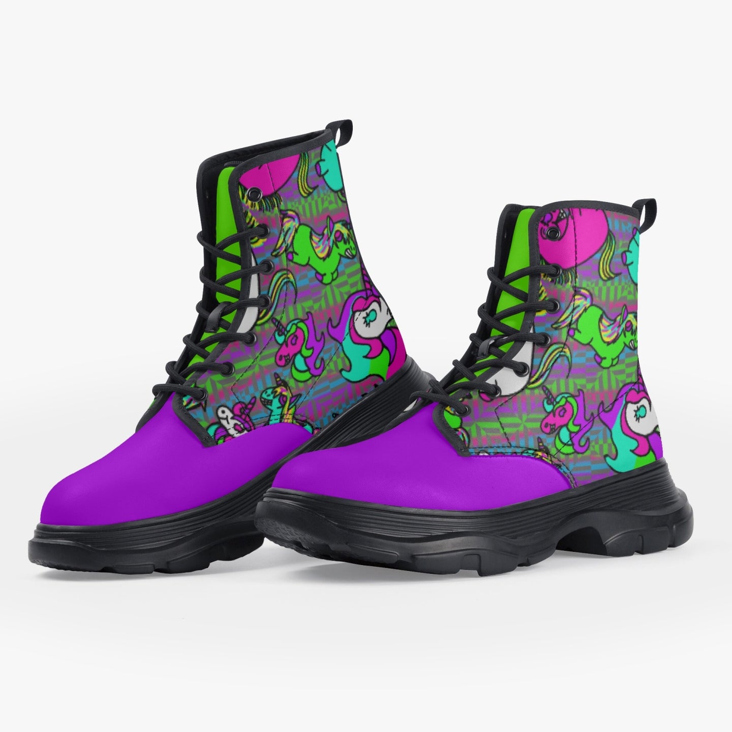 Psycho Unicorn Chunky Boots