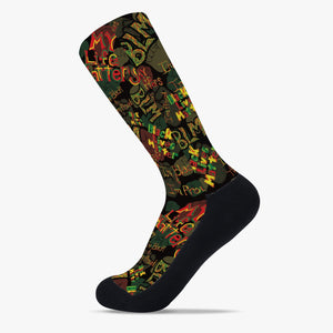 BLM BLK Reinforced Sports Socks