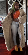 Load image into Gallery viewer, Chunky Handmade Crochet Long Sweater