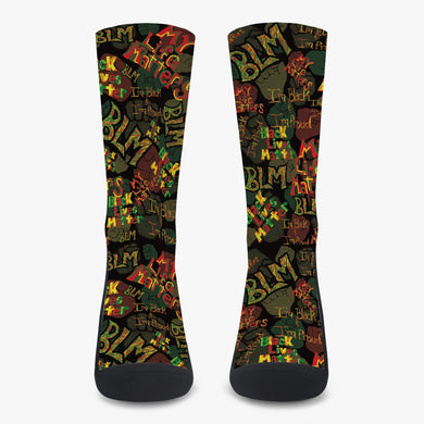 BLM BLK Reinforced Sports Socks