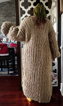 Load image into Gallery viewer, Chunky Handmade Crochet Long Sweater