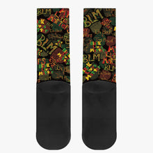 Load image into Gallery viewer, BLM BLK Reinforced Sports Socks