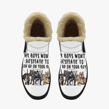 Load image into Gallery viewer, My Boys Won&#39;t Hesitate Casual Fur Shoes
