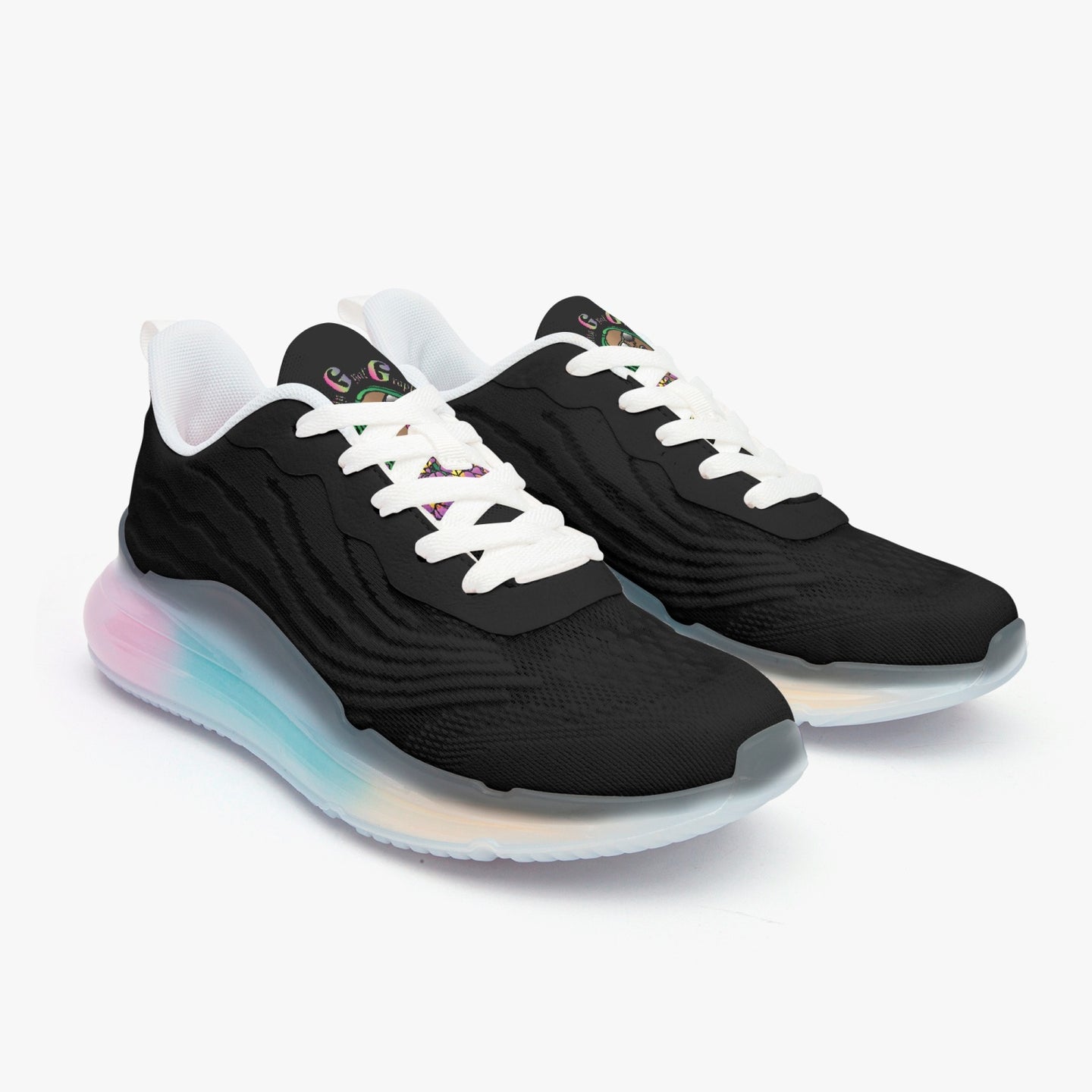 Black Air Cushion Sneakers