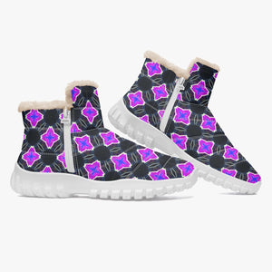 Anime Fan Fur Zipper Up Boots