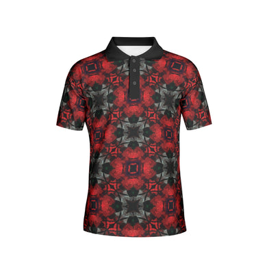 Iced Rose Bush Men's Polo Shirts