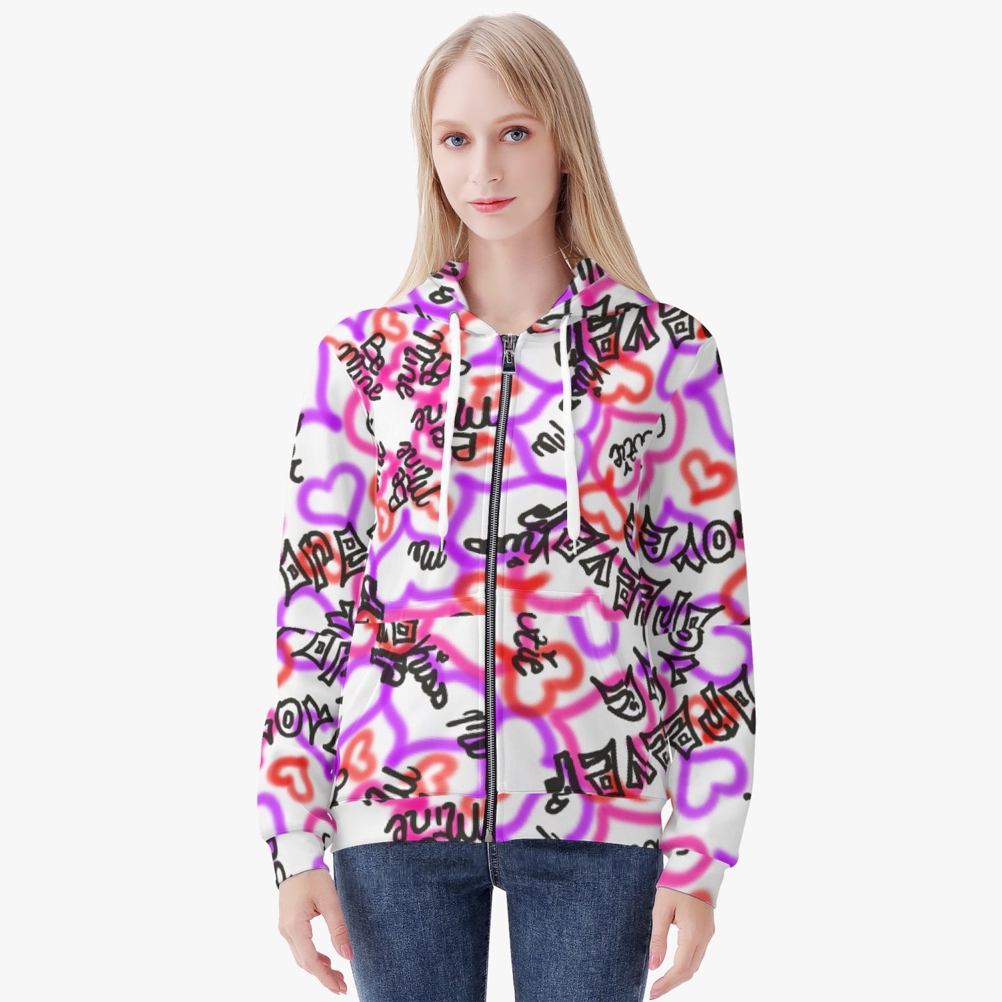 All the Right Words Zip Up