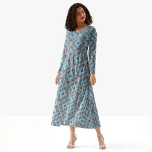 Load image into Gallery viewer, Sea Blaze Long-Sleeve One-piece Dress