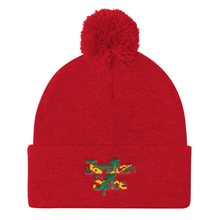 Load image into Gallery viewer, Jamaican Spice Pom Pom Knit Cap