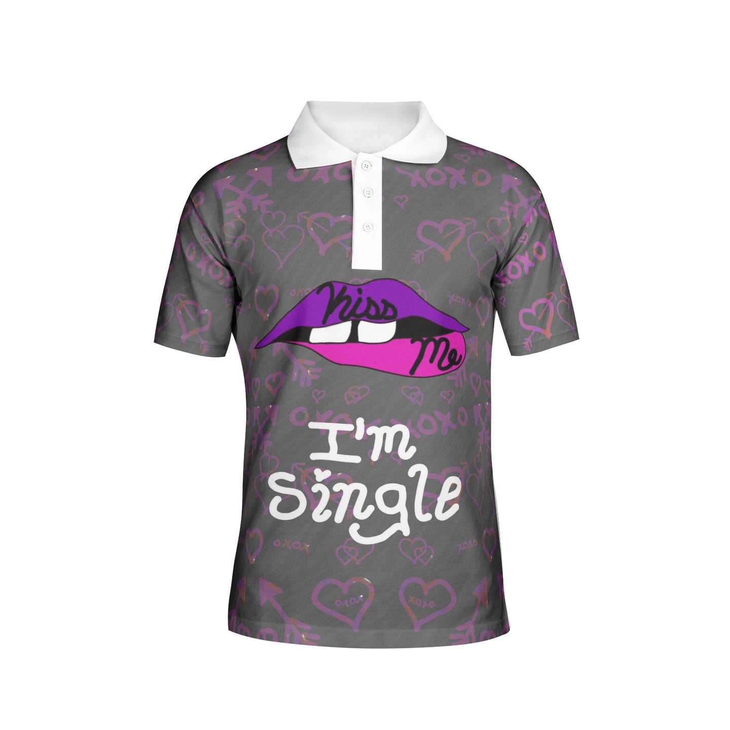 Kiss Me Polo Shirts