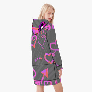 Kiss Me Hoodie Dress