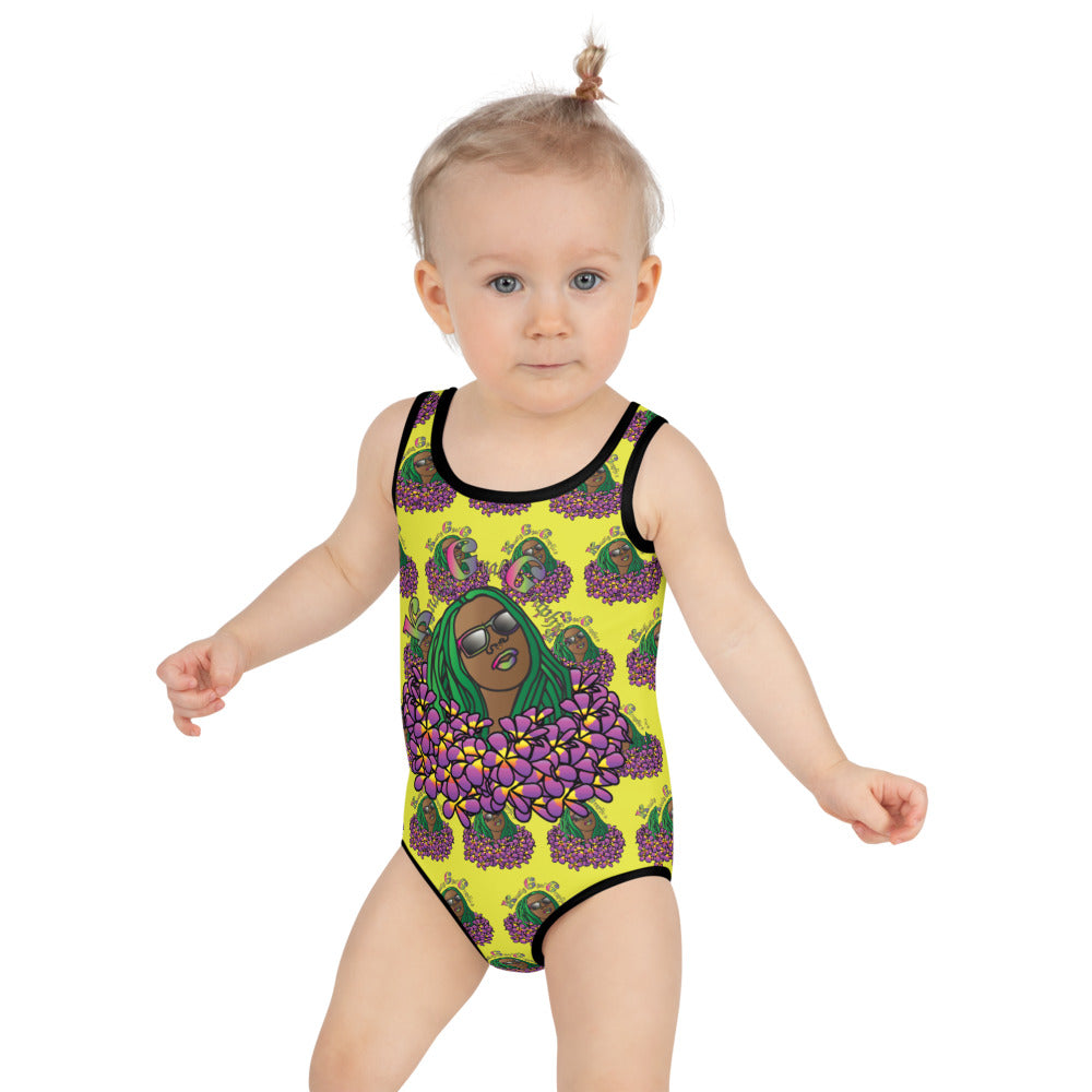 Knatty Gyal All-Over Print Kids Swimsuit