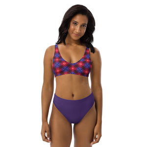 Red Cyborg Recycled high-waisted bikini