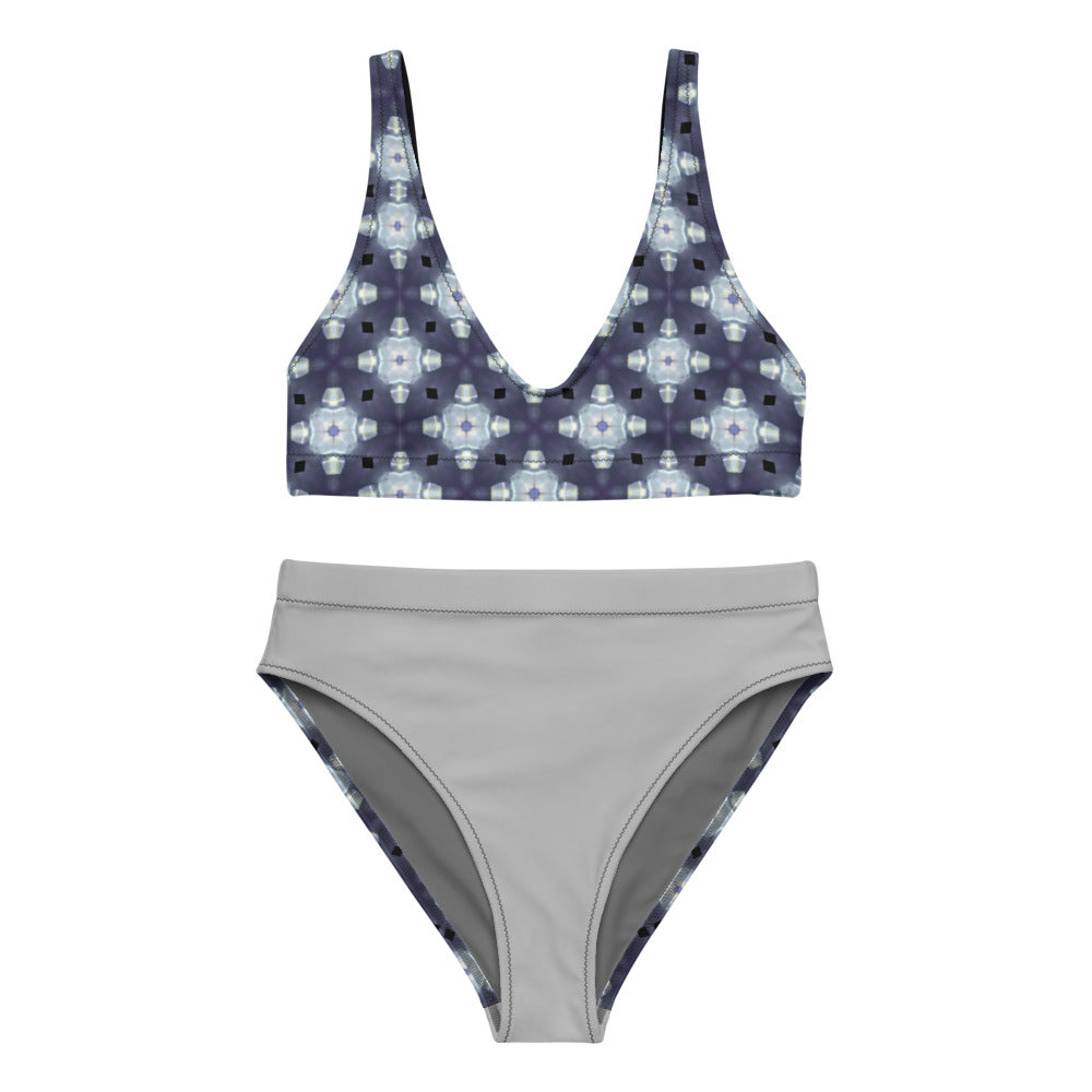 Snow Flake Recycled high-waisted bikini