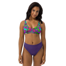 Load image into Gallery viewer, Psycho Unicorn Recycled high-waisted bikini