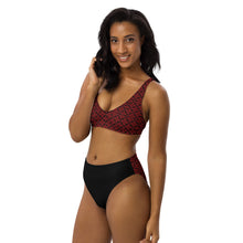 Load image into Gallery viewer, Deep Ruby Recycled high-waisted bikini