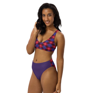 Red Cyborg Recycled high-waisted bikini