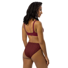 Load image into Gallery viewer, Deep Ruby Recycled high-waisted bikini