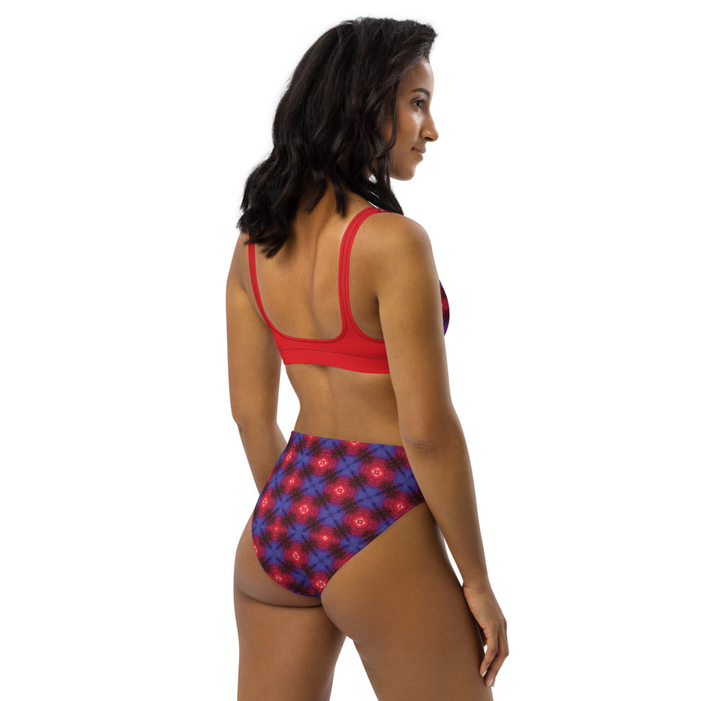 Red Cyborg Recycled high-waisted bikini
