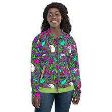 Load image into Gallery viewer, Psycho Unicorn Unisex Bomber Jacket