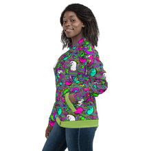 Load image into Gallery viewer, Psycho Unicorn Unisex Bomber Jacket