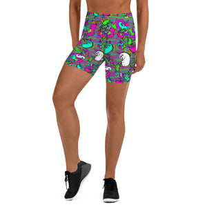 Psycho Unicorn Yoga Shorts