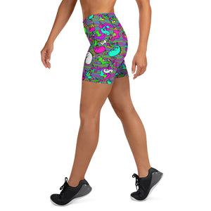 Psycho Unicorn Yoga Shorts