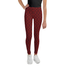 Load image into Gallery viewer, Deep Ruby Youth Leggings