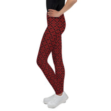 Load image into Gallery viewer, Deep Ruby Youth Leggings