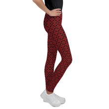 Load image into Gallery viewer, Deep Ruby Youth Leggings