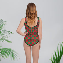Load image into Gallery viewer, Wanna Hula All-Over Print Youth Swimsuit