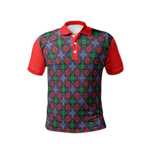 Load image into Gallery viewer, Kisses Print Men&#39;s Polo Shirts