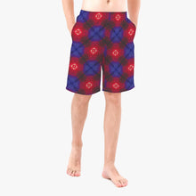 Load image into Gallery viewer, Red Cyborg Men’s Board Shorts