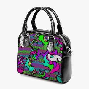 Psycho Unicorn Casual Leather Saddle Bag