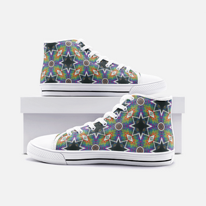 Galactic Star Unisex High Top Canvas Shoes