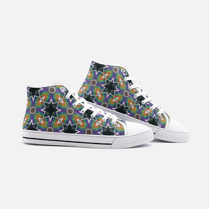 Galactic Star Unisex High Top Canvas Shoes