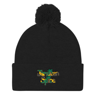 Jamaican Spice Pom Pom Knit Cap